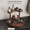 Multi Tier Countertop Organizer, Desktop Storage Rack for Cosmetics Skincare Perfume, 3 Tier Display Shelf for Bathroom Vanity