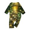 Christmas Print Family Outfit Long Sleeve Top + Pants Set Family Outfit