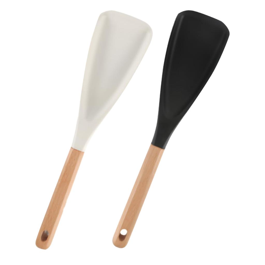 Yousheng Silicone Cooking Spoons Food-Grade Kitchen Spatula Heat Resistant Non-Stick Spatula Spoon for Stirring And Serving