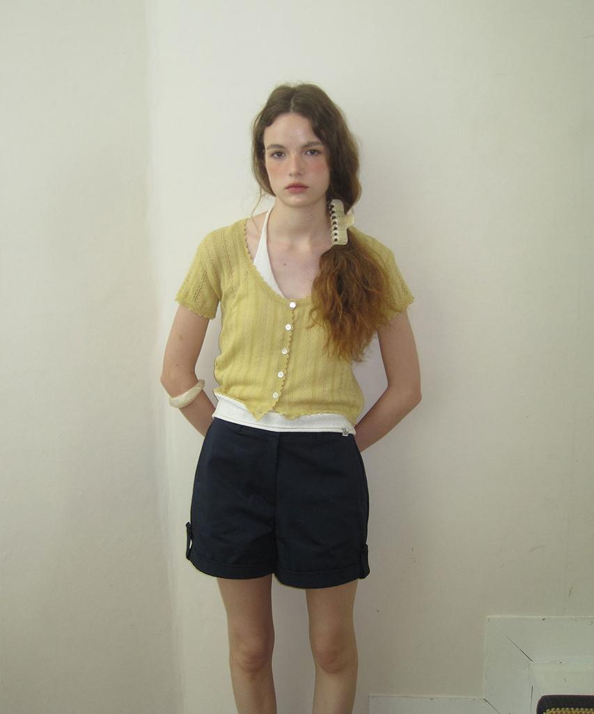 Eopaeleolakaibeu Olla Skashi Half Cardigan - Olive