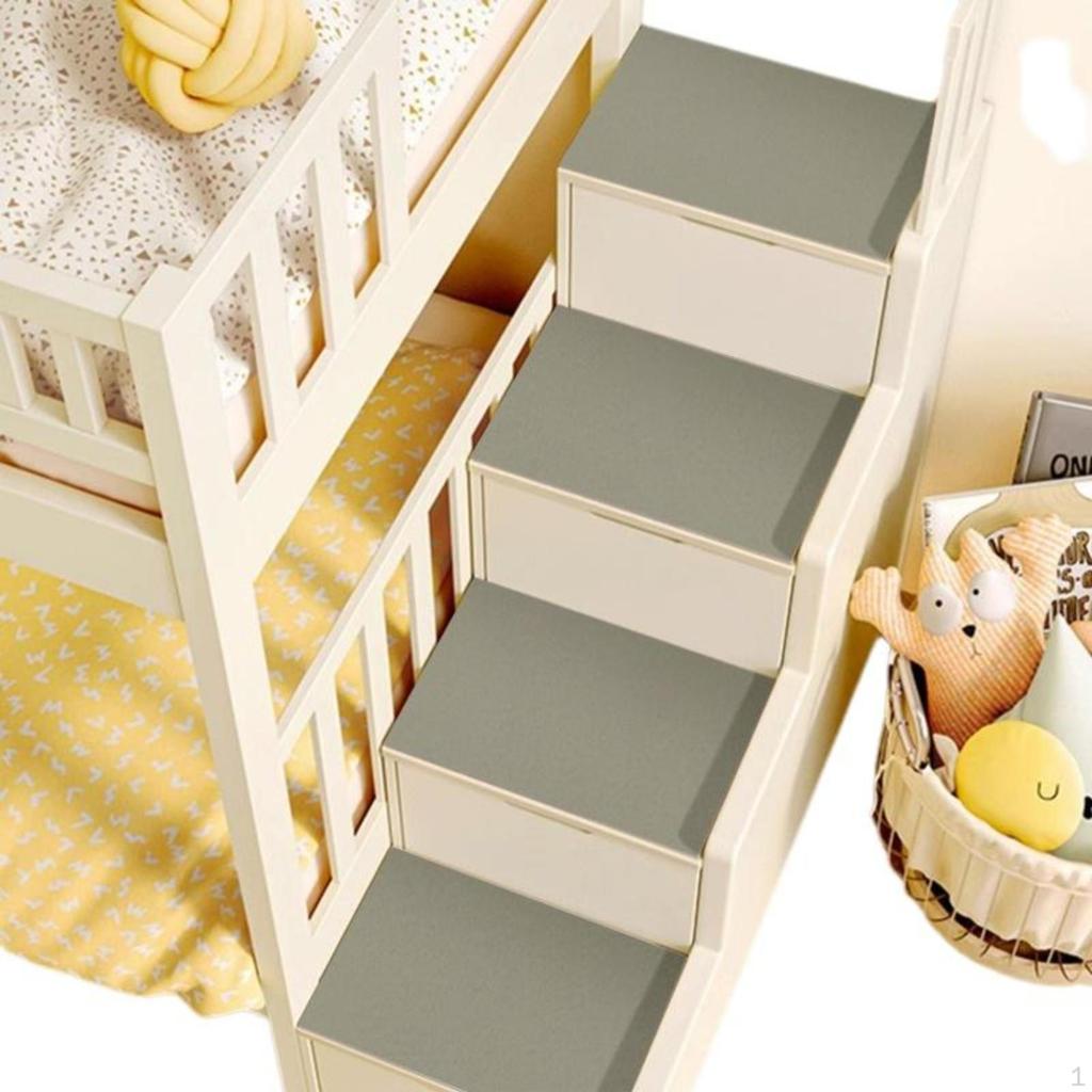 NonSlip Stair Step Mat, Diatomaceous Earth Mud, Kids Bunk Bed Step, Soft and Absorbent Haze Blue