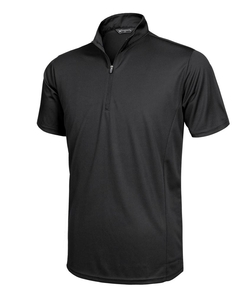 EXTRASPORTY Front-Ventilated Men'S Short-Sleeve Zip-Up T-Shirt 5 Colors (Type A)
