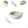 Pet Heated Bowl Ceramic Waterer Elevated Cat Dog Feeding for Winter
