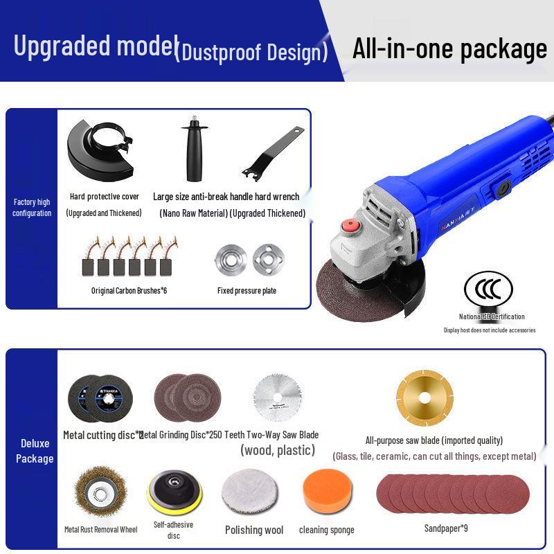 Compact Multifunctional Angle Grinder & Polisher
