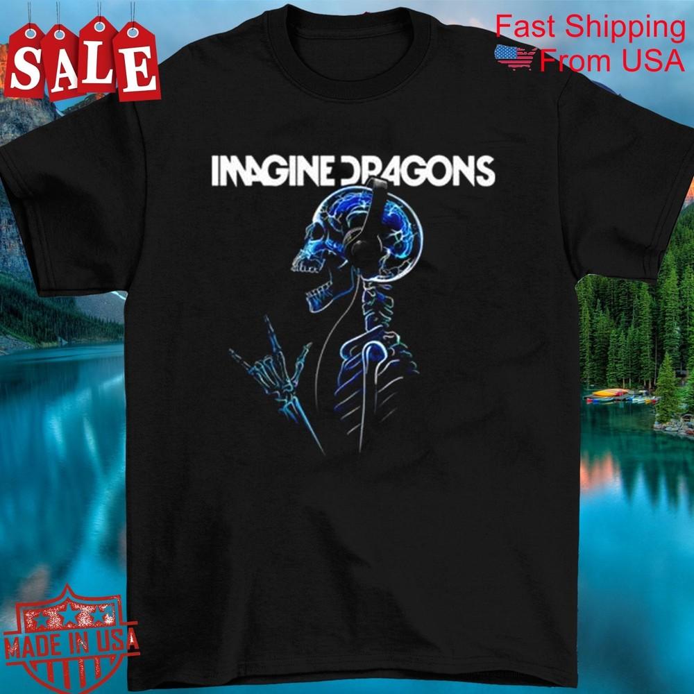 

Imagine Dragons Radiologist Skull Gift For Fans Unisex All Size Shirt Unisex T-Shirt L
