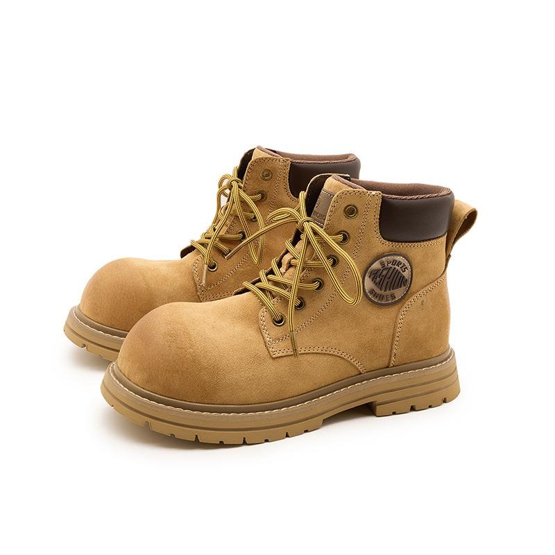 Inner Heightening Big Head Martin Boots Women's Autumn Fashion Short Boots Outdoor Casual Rhubarb Boots Women's