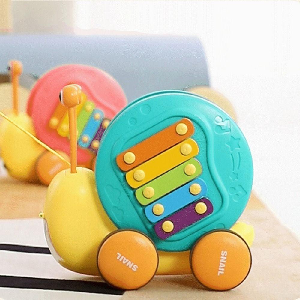 Cartoon Pet Pull String Snail Car Toy Baby Walker Pull-Along Snail Toy  For Children