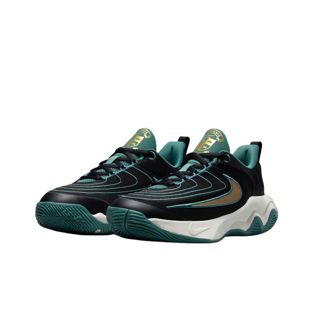 Nike נעלי סניקרס לילדים Giannis Immortality 4 GS דו-חוף שחור שנהב חיוור זהב מתכתי HV9127-001