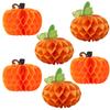 Thanksgiving Decorative Desktop Arrangement Pumpkin Honeycomb Ball Autumn Harvest Pumpkin Paper Honeycomb Ornament