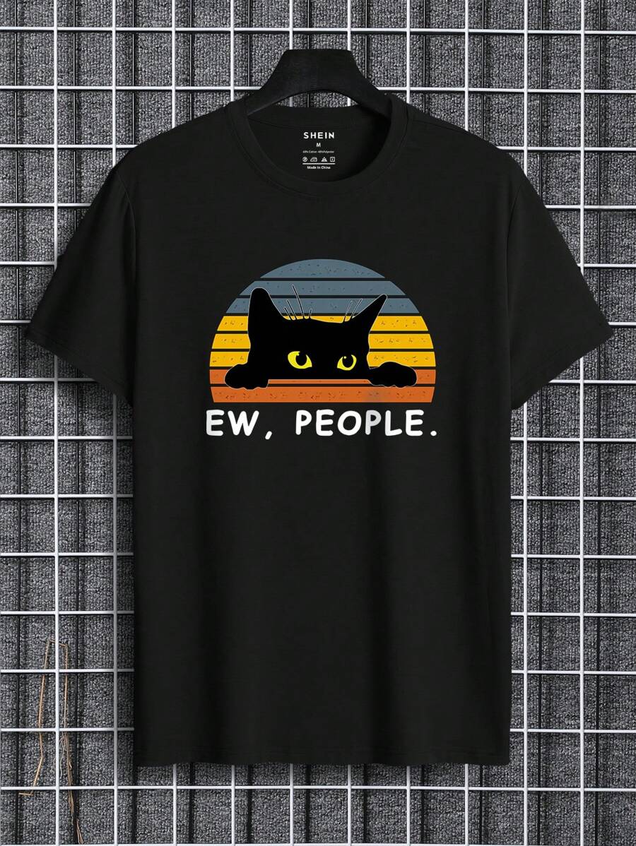 

Manfinity Dauomo Unisex Slogan Graphic T-Shirt S