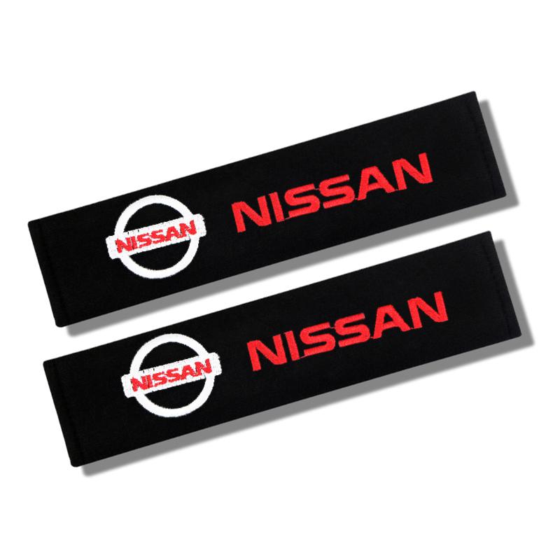 

2Pcs Car Seat Belt Cover Shoulder Protection Pads For Nissan X-trail Qashqai Note Juke Sentra Patrol Leaf Car Accessories чорний