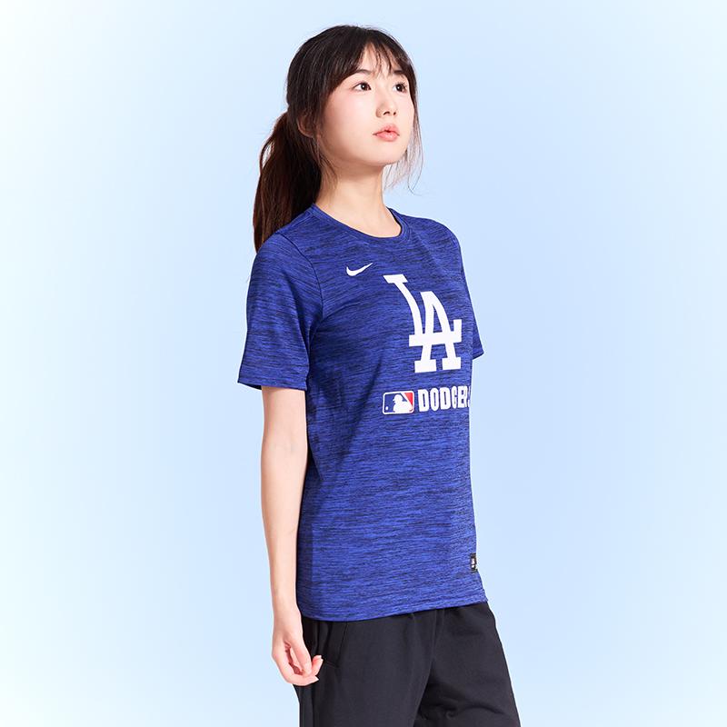 Nike MLB Collaboration T-Shirt Casual Breathable Versatile Short Sleeve Los Angeles Dodgers Kids Tops 3Z3B7NMGW-LAD