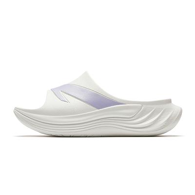 Classic Trendy Basic Casual Versatile Soft Sole Comfortable Beach Non-Slip Slide Sandals Women Footwear White Purple 122538528R-1