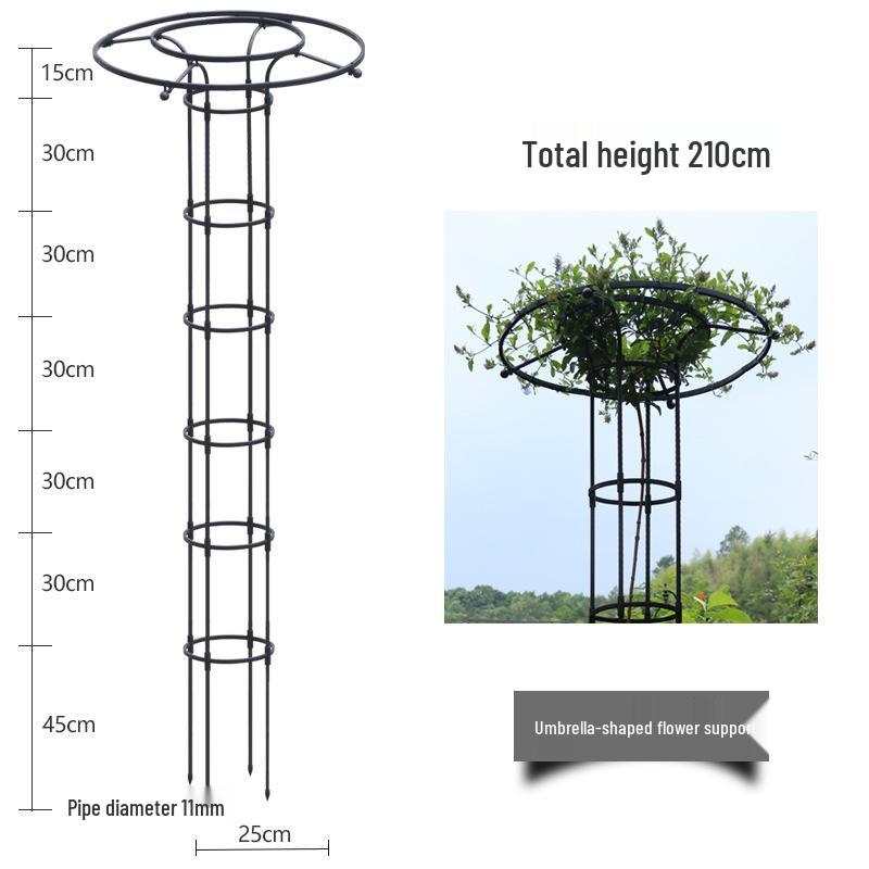 Mushroom-Head Flower Stand & Climbing Rose Support - Durable Plant Stand for Clematis and Roses