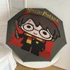 1PC Harry Potter Wizard Umbrella-8-Rib Reinforced, Automatic Open, Lightweight & Durable, Cute Fashion Accessory for Outdoor, D2688