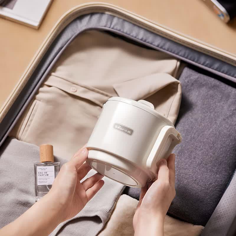 Bear Portable Foldable Electric Kettle 0.8L CN plug (adapter included)