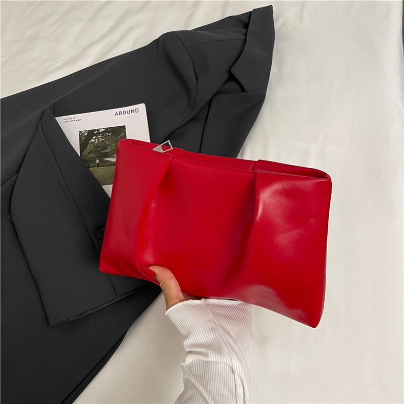 Modna wieczorowa mała torebka damska nowa mała kwadratowa torebka z plisowaną fakturą prosta i słodka torebka kopertówka do pracy