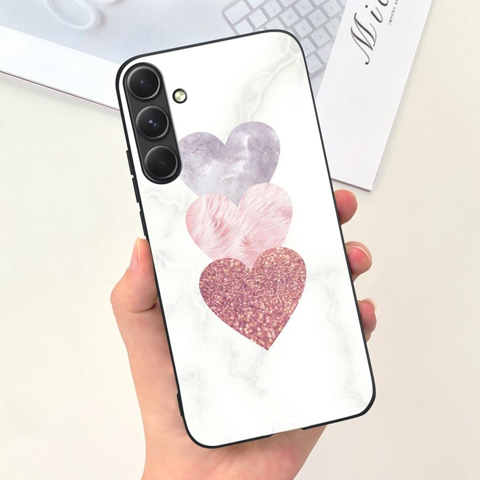 For Samsung Galaxy A55 Phone Case Samsung A55 5G SM-A556B Fashion Moon Pattern Soft Silicon Back Cover