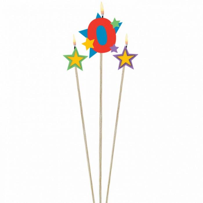 Amscan Number Star Pick Candles