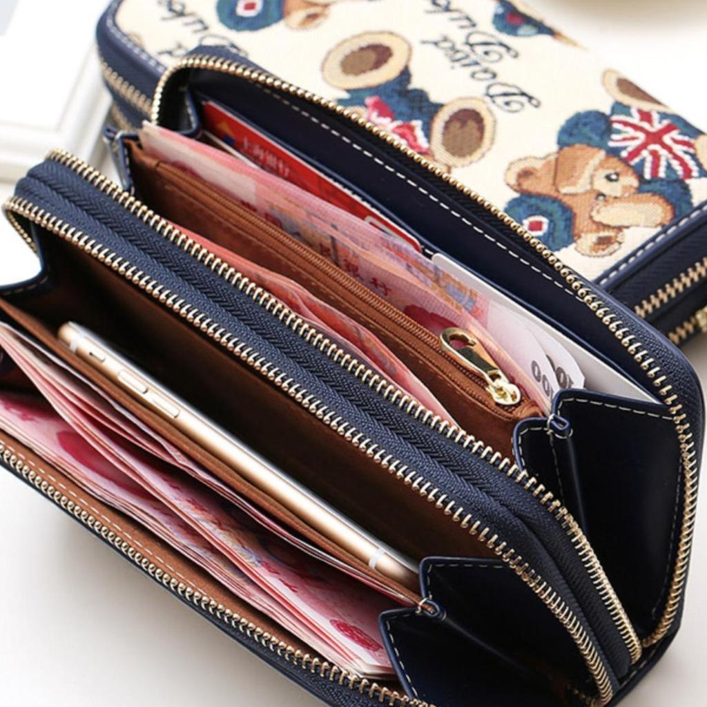 2025 Damen Lange Reißverschluss-Clutch: Große Kapazität, Japanischer & Koreanischer Stil