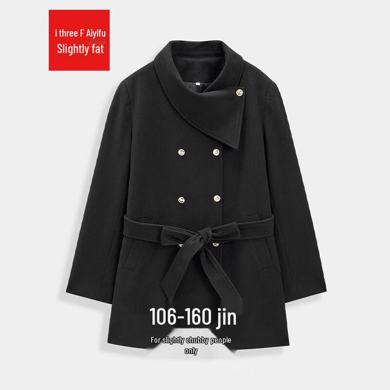 

IEF Women s Plus Size French Style Wool Blend Mid-Length Coat XL