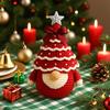 DIY Christmas Crochet Kit Crochet Christmas Tree Gnome Kit Handmade Knitting Set For Art Teachers Holiday Family Bonding Craft