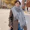 Winter Damen Imitation Kaschmir Schal - Einfarbige, Vielseitige Koreanische Stil Schal für Damen und Herren.