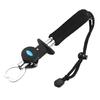Stainless Steel Fish Gripper Fish Mouth Lip Grabber with Ruler Scale EVA Handle Fishing Pliers Fish Control Clamp Catcher Tong Fishing Accessories