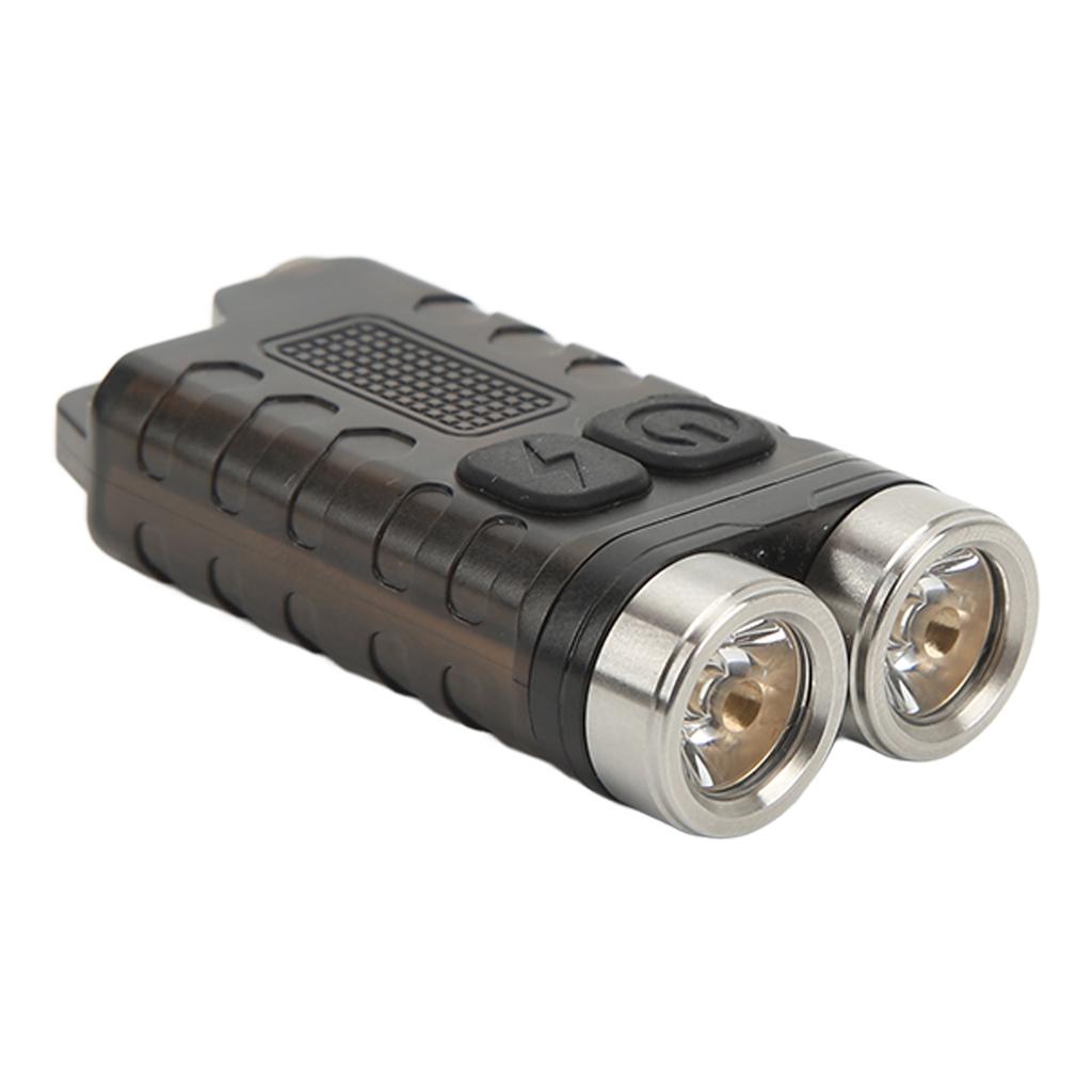 Mini Keychain Flashlight Portable 900LM USB Charging Small Flashlight for Outdoor Camping Black