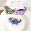 Cartoon Dinosaur Hair Clip Unique Hairpin Funny Acrylic Hairpieces Friendly Hair Decoration for Fashion Enthusiast