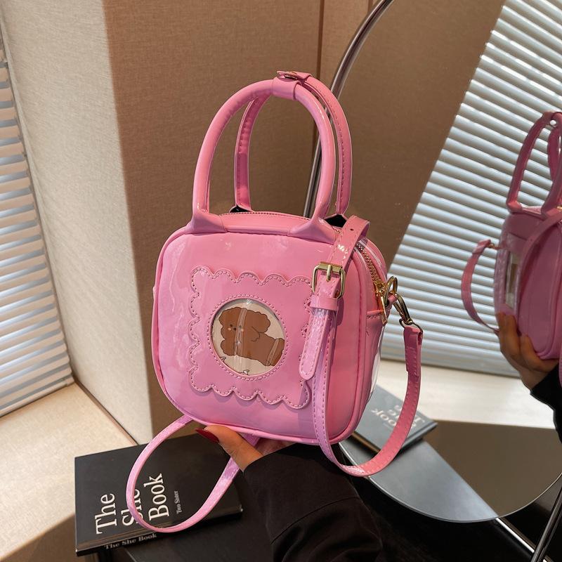 Neue trendige Mode lässig vielseitig Handtrage kleine quadratische Tasche Schulter Umhängetasche Damentasche Nische Handtasche