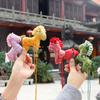 Chinese New Year Horse Embroidered Brocade Sachet - Cultural Hanfu Car Pendant Gift