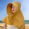 [Completely unable to sun] Sunscreen hat women's summer new oversized shawl sun hat large brim UV protection