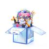 Happy Birthday 3D Pops-up Bouquet Birthday Wedding Greeting Card Fashion Paper Flowers