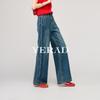 Yalida Women's Extra-Long Wide-Leg Jeans
