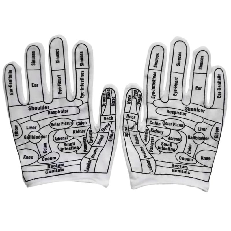 Reusable Acupressure Acupressure Glove Reflexology Hand Glove Spa Massage Tool