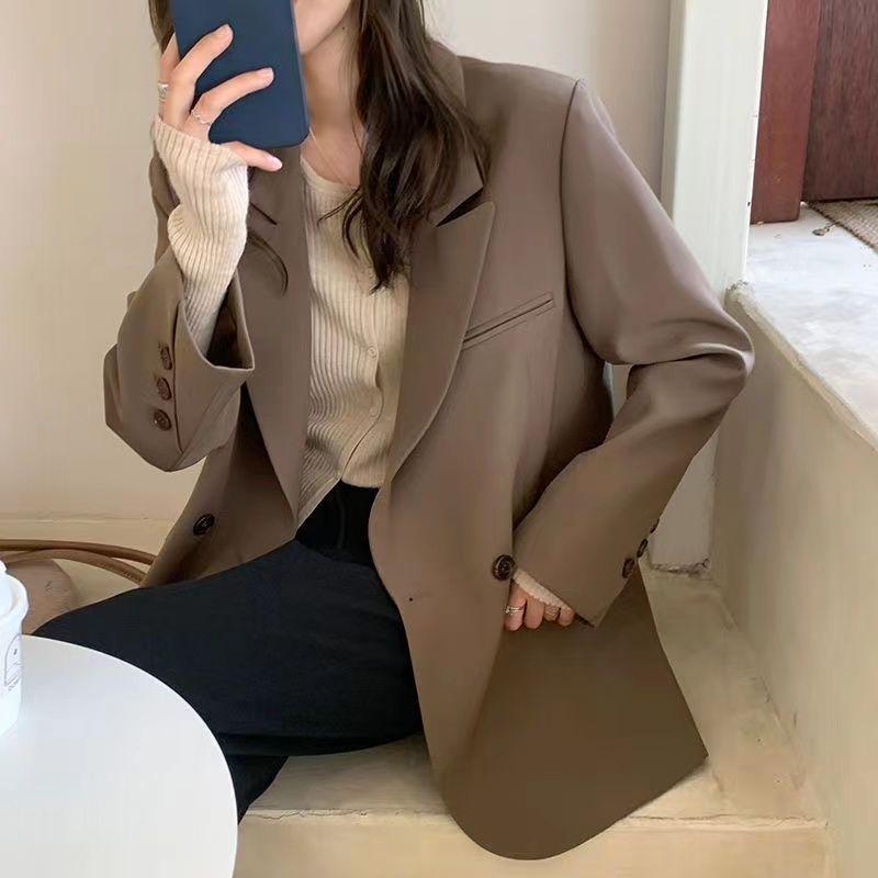 Women's Mid-Length Suit Jacket 2025: Internet Celebrity Style for Spring/Autumn - Trendy, High-End, and Chic