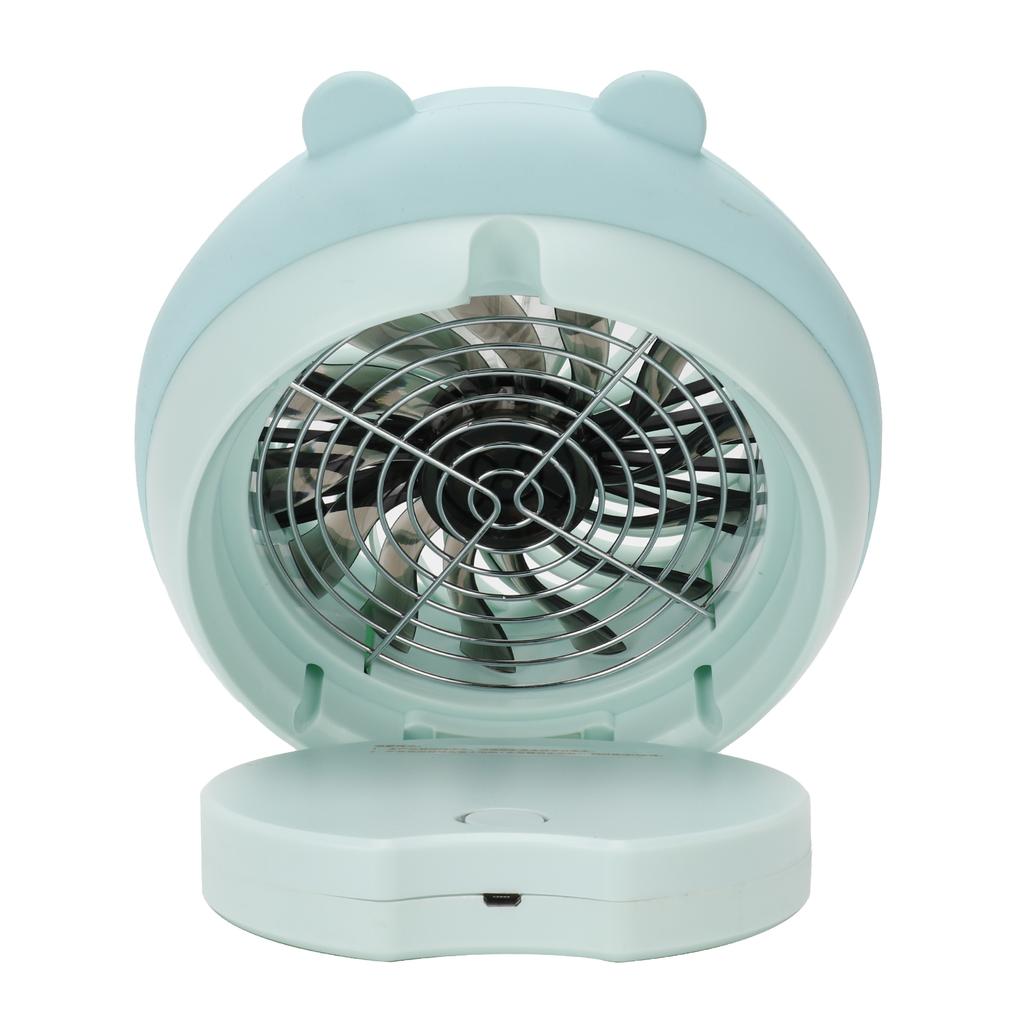 Cute Desktop Mini Fan Portable Humidifying Mist Spray Fan for Home Office SuppliesBlue Bear