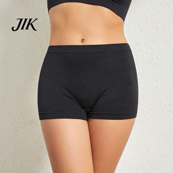 Mini Skirt Inner Shorts Women Safety Pants High Elasticity Solid Color Ice Silk Seamless Anti-exposure Waist Quick Dry Yoga Underpants