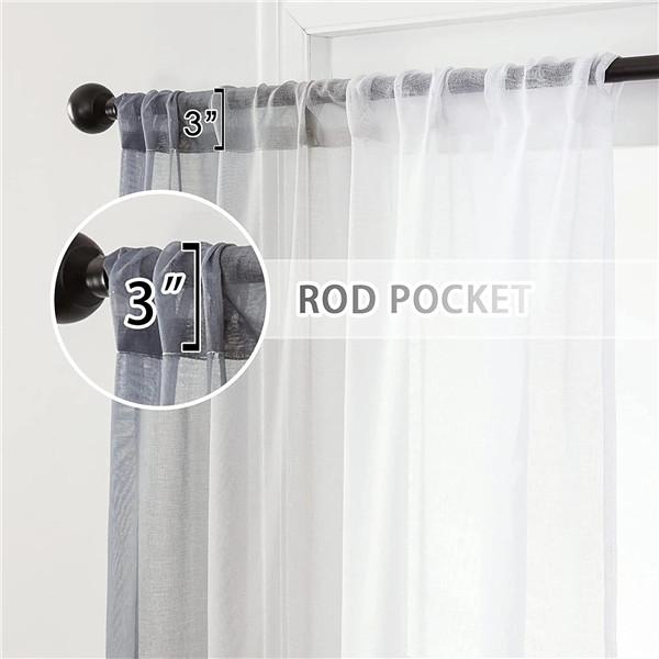 Degrade Tül Perdeler Oturma Odası Yatak Odası için Organze Vual Perde Pencere Tedavi Panelleri Perdeler 1 adet