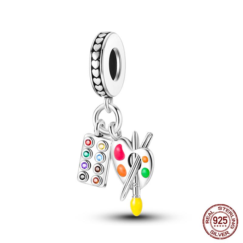 100% Copper High Heels Lipstick Lifestyle Collection Charm Beads For Brand Original Bracelet Diy Jewelry