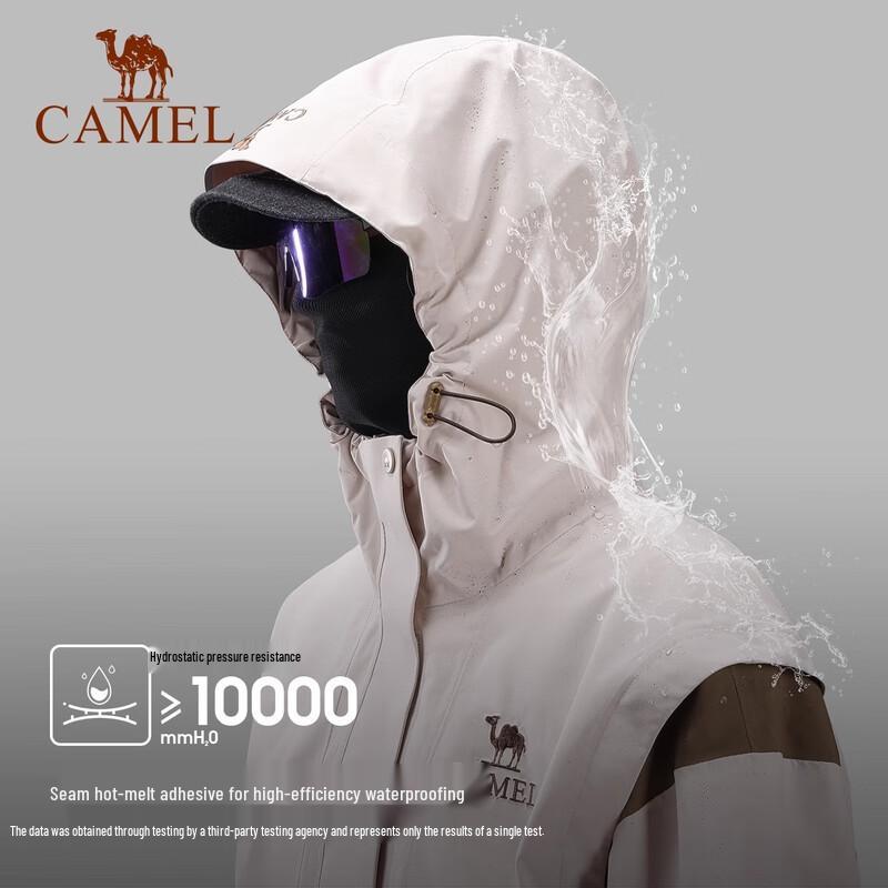 CAMEL Women's 3-in-1 Fleece Lined Waterproof Jacket