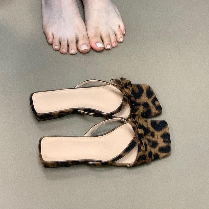 

Fashion one-word drag 2025 new summer outer wear bow commuter small cool slippers women s comfort 40