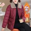 Mid-Aged Women's Winter Padded Lapel Jacket