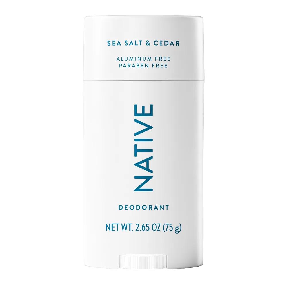 Native Aluminum-Free Deodorant Stick 75g Sea Salt Cedar Scent