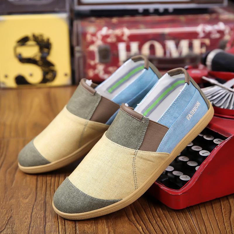 Fashion Fisherman's Shoes Fashion Flat Canvas Sneakers Slip On Men's Espadrilles Walking Casual Shoes For Men Loafers Summer2025