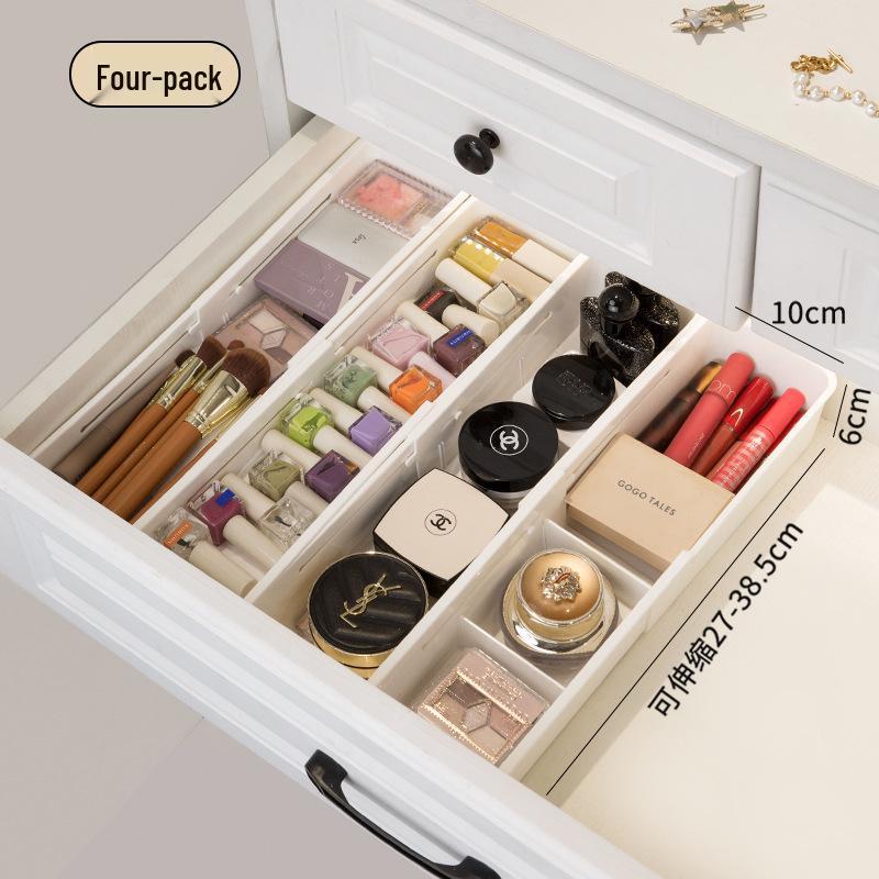 Retractable Desktop Snack & Sundry Organizer - Right Angle Kitchen Storage Drawer Box