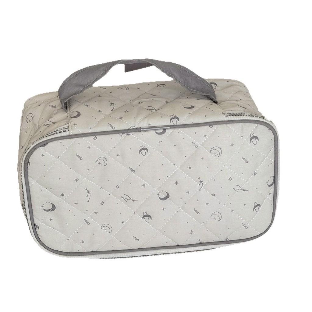 Star Moon Cotton Makeup Bag Large Capacity Multilayer Travel Organizer For Women And Men