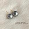 Tahiti Black Pearl Fashion Commuter Autumn and Winter Versatile Earrings New Earrings Accessories Wholesale