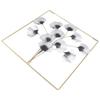 Metal Leaf Wall Art Decor Luxurious Metal Ginkgo Biloba Wall Hanging Decoration for Home Living Room Bedroom